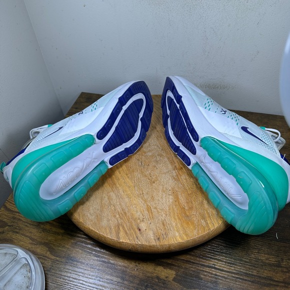 Nike Air Max 270 White Spirit Teal Nightshade Mens Sneakers CI2451-100 Size 11.5 - Picture 8 of 8